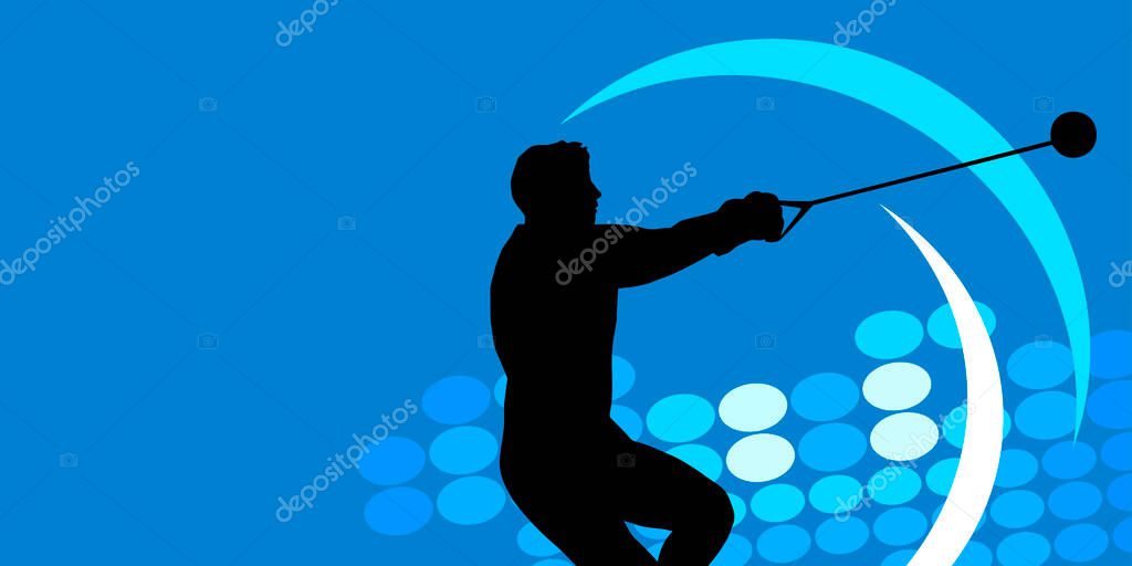 Athletics sport graphic in vector quality.