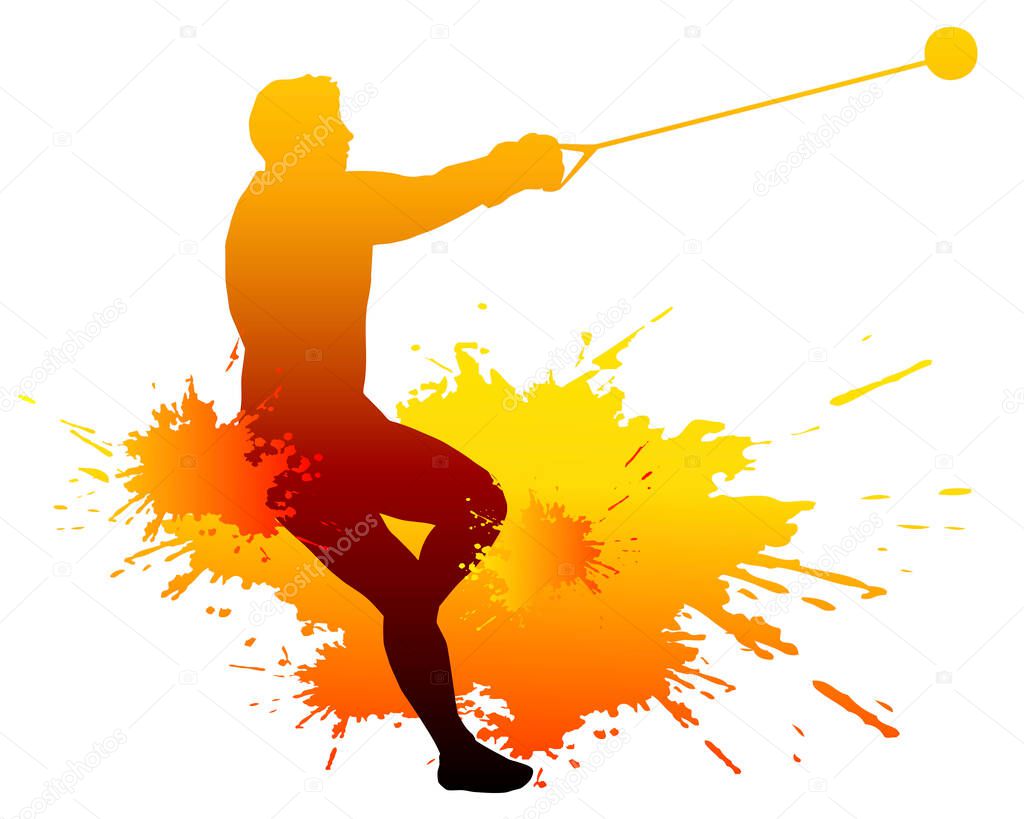 Athletics sport graphic in vector quality.