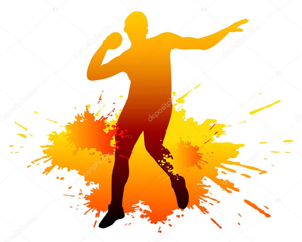 Athletics sport graphic in vector quality.
