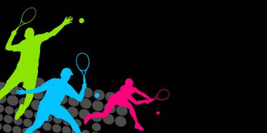 Vektör kalitesinde tenis sporu grafiği.