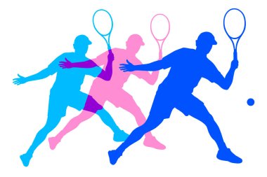 Vektör kalitesinde tenis sporu grafiği.