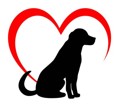 Vektör kalitesi köpek olan hayvan grafiği.