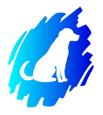 Vektör kalitesi köpek olan hayvan grafiği.