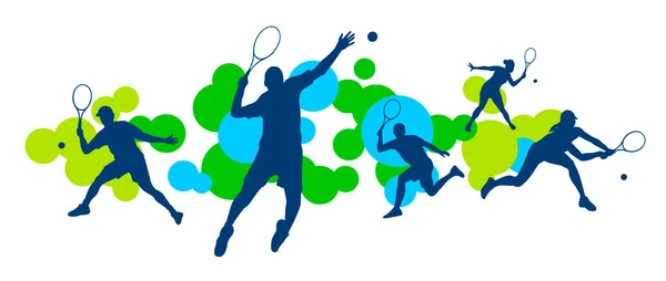 Vektör kalitesinde tenis sporu grafiği.