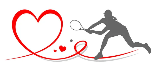 Tenis Sport Grafika Jakości Wektorowej — Wektor stockowy