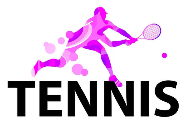 Tennis Sport Graphic Vector Quality — Stock Vector