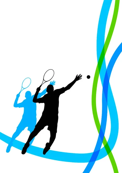 Tennis Sport Graphic Vector Quality — Stock Vector