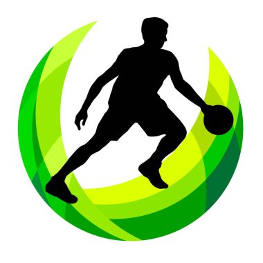 Vektör kalitesinde basketbol sporu grafiği