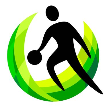Vektör kalitesinde basketbol sporu grafiği