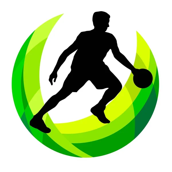 Basquete Esporte Gráfico Qualidade Vetorial — Vetor de Stock