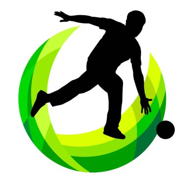 Bowling sporunun vektör kalitesinde grafiği