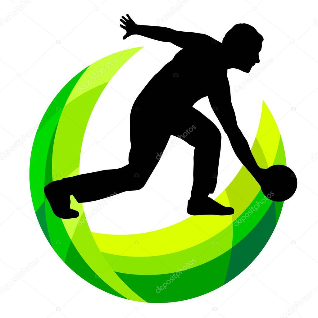 Bowling sport graphic in vector quality