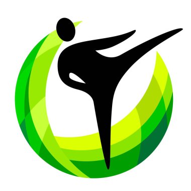 Vektör kalitesinde dövüş sanatları grafiği