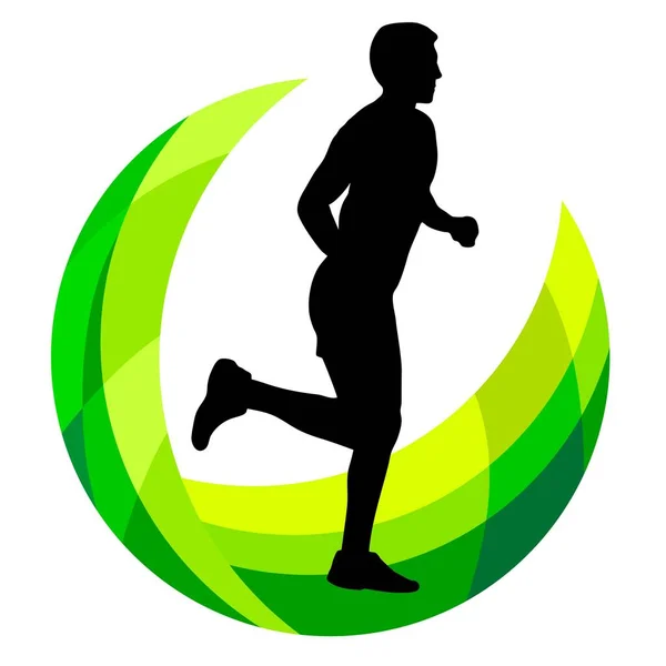 Running Sport Graphic Vector Quality — Stock Vector
