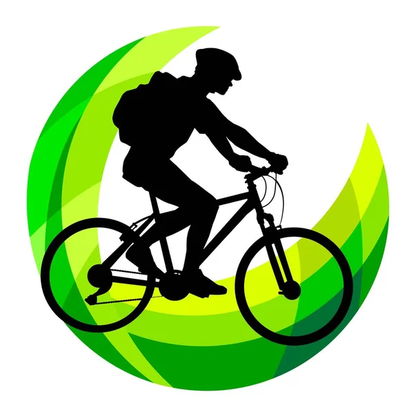 Logotipo Ciclismo Calidad Vectorial — Archivo Imágenes Vectoriales