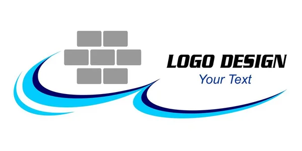 Enlucido Logotipo Empresa Acabado Calidad Vectorial — Archivo Imágenes Vectoriales