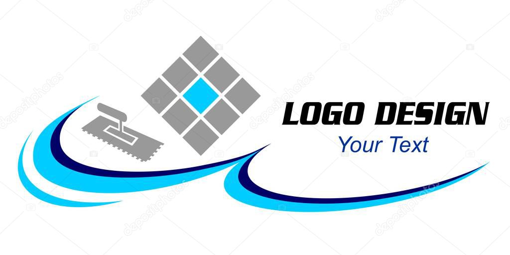 Tiler service graphic in vector quality.