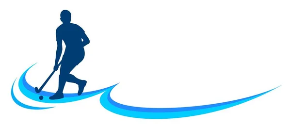 Hockey Sport Design Logo Vektorqualität — Stockvektor