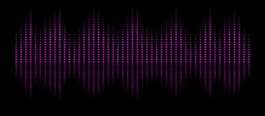 Vektör kalitesinde soyut frekans diyagramı grafiği.