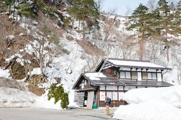 Shirakawago Japón Histórico Pueblo Invierno — Foto de Stock