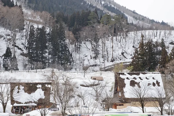 Ιστορικές Χειμερινό Χωριό Shirakawago Ιαπωνία — Φωτογραφία Αρχείου