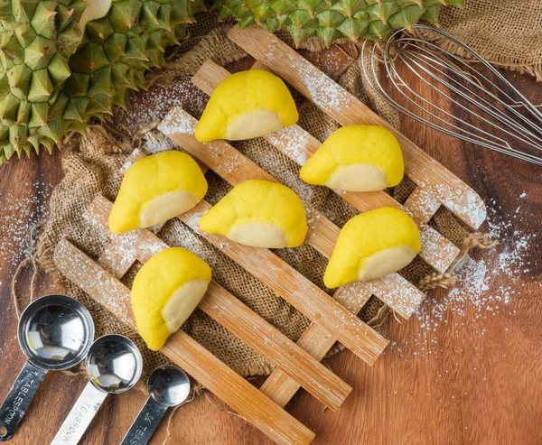 Durische Und Gesalzene Eierplätzchen Mit Durischer Form Knusprige Kekse — Stockfoto