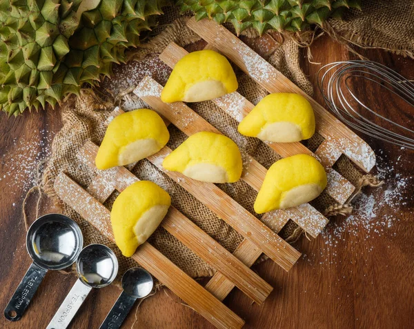 Durische Und Gesalzene Eierplätzchen Mit Durischer Form Knusprige Kekse — Stockfoto