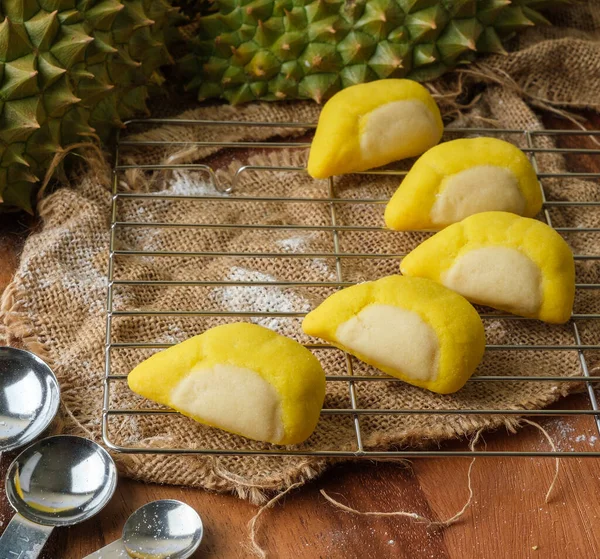 Durische Und Gesalzene Eierplätzchen Mit Durischer Form Knusprige Kekse — Stockfoto