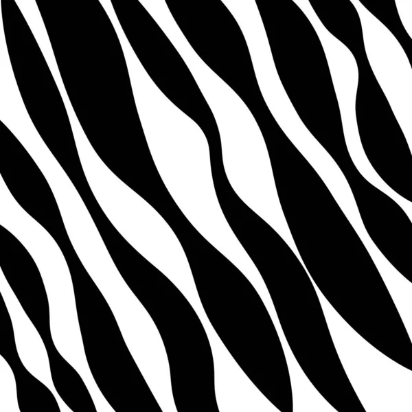 Zebraartige Schwarz Weiße Streifen Elementdesign — Stockvektor