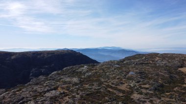 Portekiz 'deki Serra da Estrela Doğal Parkı manzarası