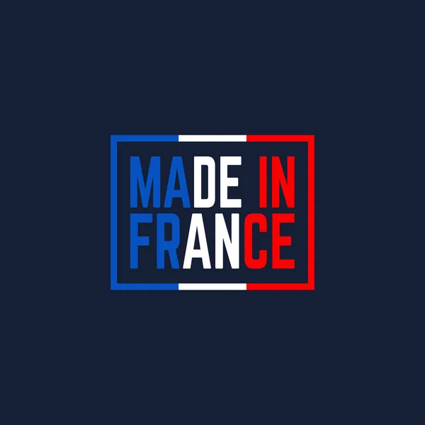 Барвистий Зроблений Логотипу Франції Концепція Гордості Національний Продукт Або Кольорове — стоковий вектор