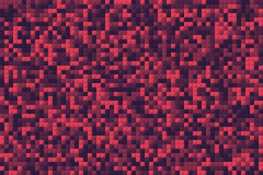 Piksel arkaplan gibi kırmızı mozaik kareler. çizgi film düz pikselli modern grafik tasarım gradyan elementi. Dipnot veya başlık ve tebrik kartı veya poster kapağı için geometrik kanlı arkaplan kavramı