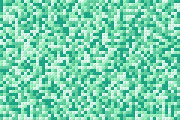 Pixel Quadrati Verdi Come Sfondo Mosaico Concetto Sfondo Geometrico Piè — Vettoriale Stock