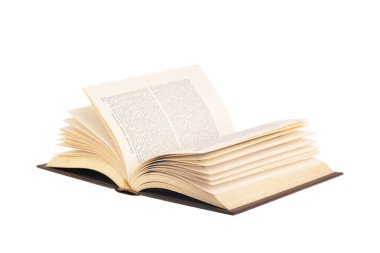 Beyaz arka planda izole edilmiş kitaplar. eski kitaplar ya da dersler.