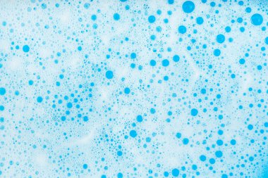 Mavi su kabarcığının yakın plan görüntüsü, arkaplan görüntüleri ve bilim.