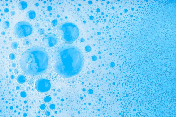 Close View Blue Water Bubble Background Images Science — Stock Photo, Image