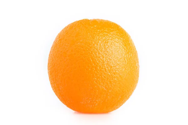 Orange Orange Scheiben Und Blätter Isoliert Auf Weißem Hintergrund Früchte Stockbild
