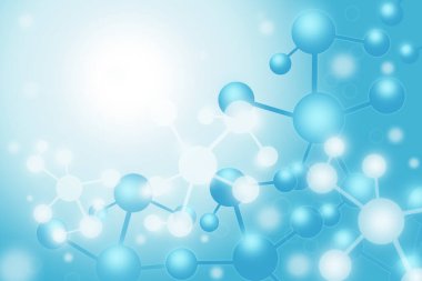 Moleküler yapı arka planı. Molekül DNA ile soyut arkaplan.