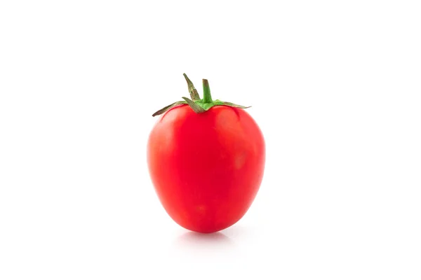 Rode Tomaten Geïsoleerd Witte Achtergrond — Stockfoto