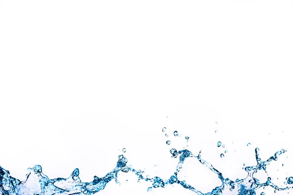 Salpicadura Agua Aislada Sobre Fondo Blanco — Foto de Stock