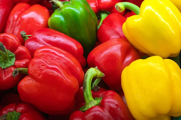Sweet Pepper Street Market Royalty Free Stock Images
