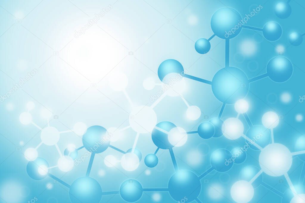 Molecular structure background. Abstract background with molecule DNA.