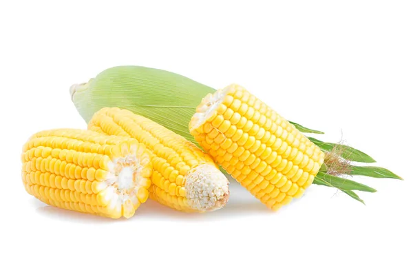 Кукуруза Изолированные Белом Фоне — стоковое фото