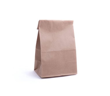 Kağıt kahverengi mocap paket. İzole