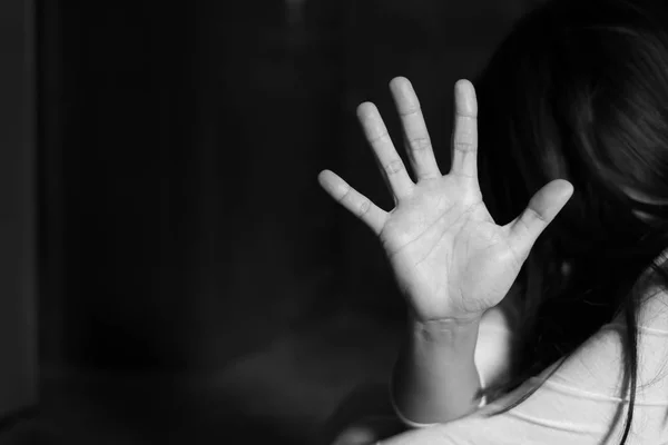 Stop Abusing Boy Violence Child Bondage Angle Image Blur Human — Stock Photo, Image