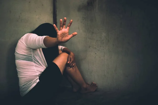 Stoppa Sexuella Övergrepp Koncept Stoppa Våld Mot Kvinnor — Stockfoto
