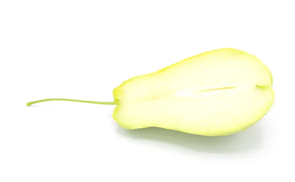 Φρέσκα Φρούτα Chayote Που Απομονώνονται Λευκό Φόντο — Φωτογραφία Αρχείου