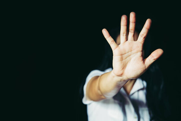 Stop Sexual abuse Concept, stop violence against Women