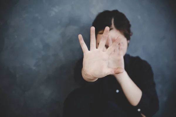 Parem a violência contra as mulheres, Dia Internacional da Mulher — Fotografia de Stock