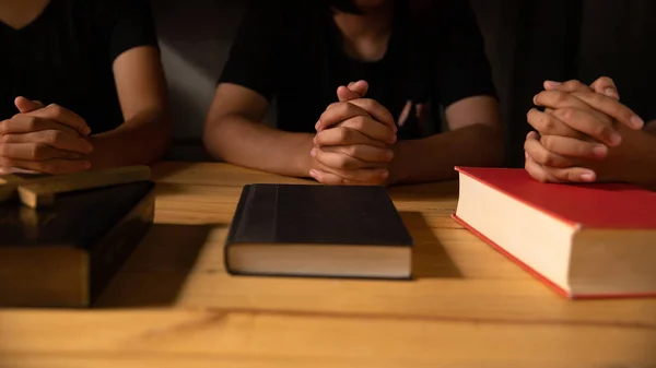 Christian people prays — Stock Photo, Image